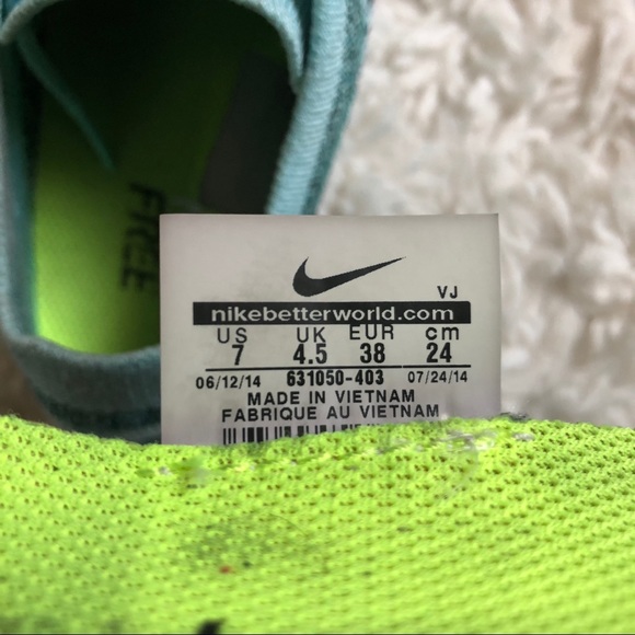 💎 Nike Free Run in teal/Tiffany color 💎 - Picture 5 of 5